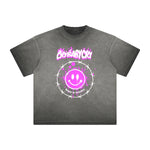 Vintage Frayed Mask Pattern Tee