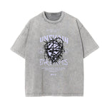 Washed Mask Graphic Cotton Tee