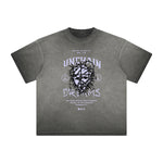 Vintage Frayed Mask Pattern Tee