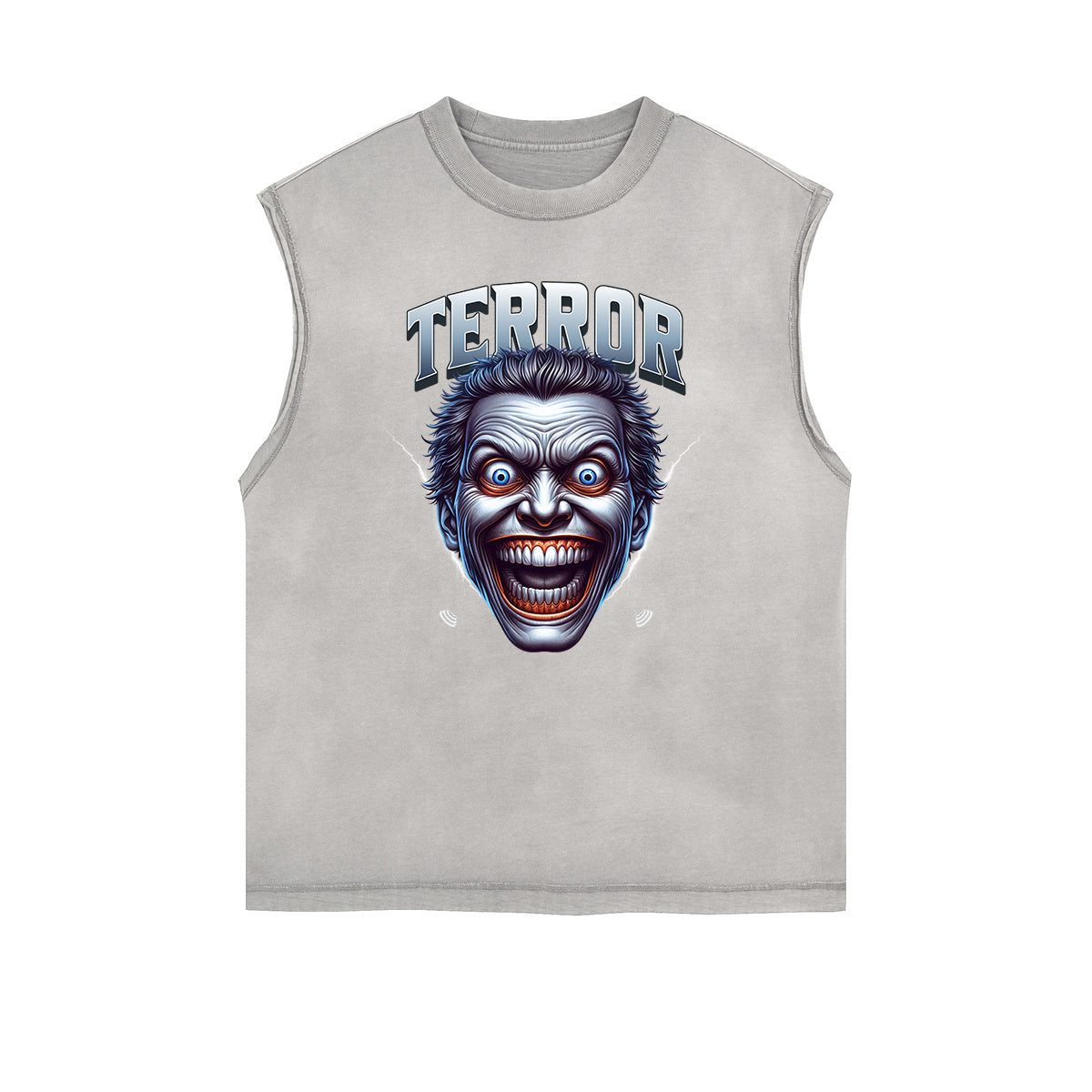 Frayed Edge Mask Graphic Tank Top