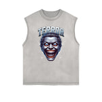 Frayed Edge Mask Graphic Tank Top