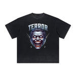 Thick Faded Mask Graphic T Shirt