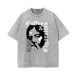 Washed Mask Graphic Cotton Tee