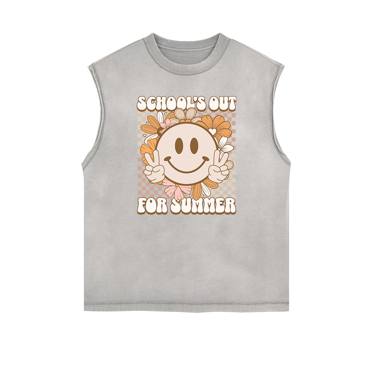 Frayed Edge Mask Graphic Tank Top