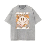 Washed Mask Graphic Cotton Tee