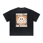 Thick Faded Mask Graphic T Shirt