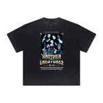 Thick Faded Mask Graphic T Shirt