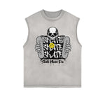 Frayed Edge Mask Graphic Tank Top