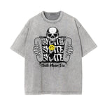 Washed Mask Graphic Cotton Tee