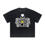 Thick Faded Mask Graphic T Shirt