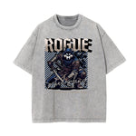 Washed Wolf Graphic Cotton Tee