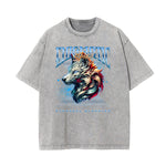 Washed Wolf Graphic Cotton Tee