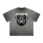 Heavy Fade Wolf Graphic T Shirt