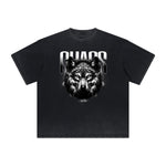 Vintage Frayed Wolf Pattern Tee