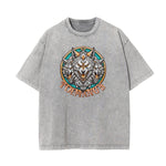 Washed Wolf Graphic Cotton Tee