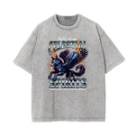 Washed Wolf Graphic Cotton Tee