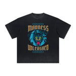 Vintage Frayed Wolf Pattern Tee