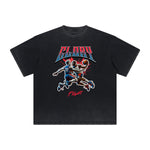 Heavy Fade Basketball Print T-Shirt