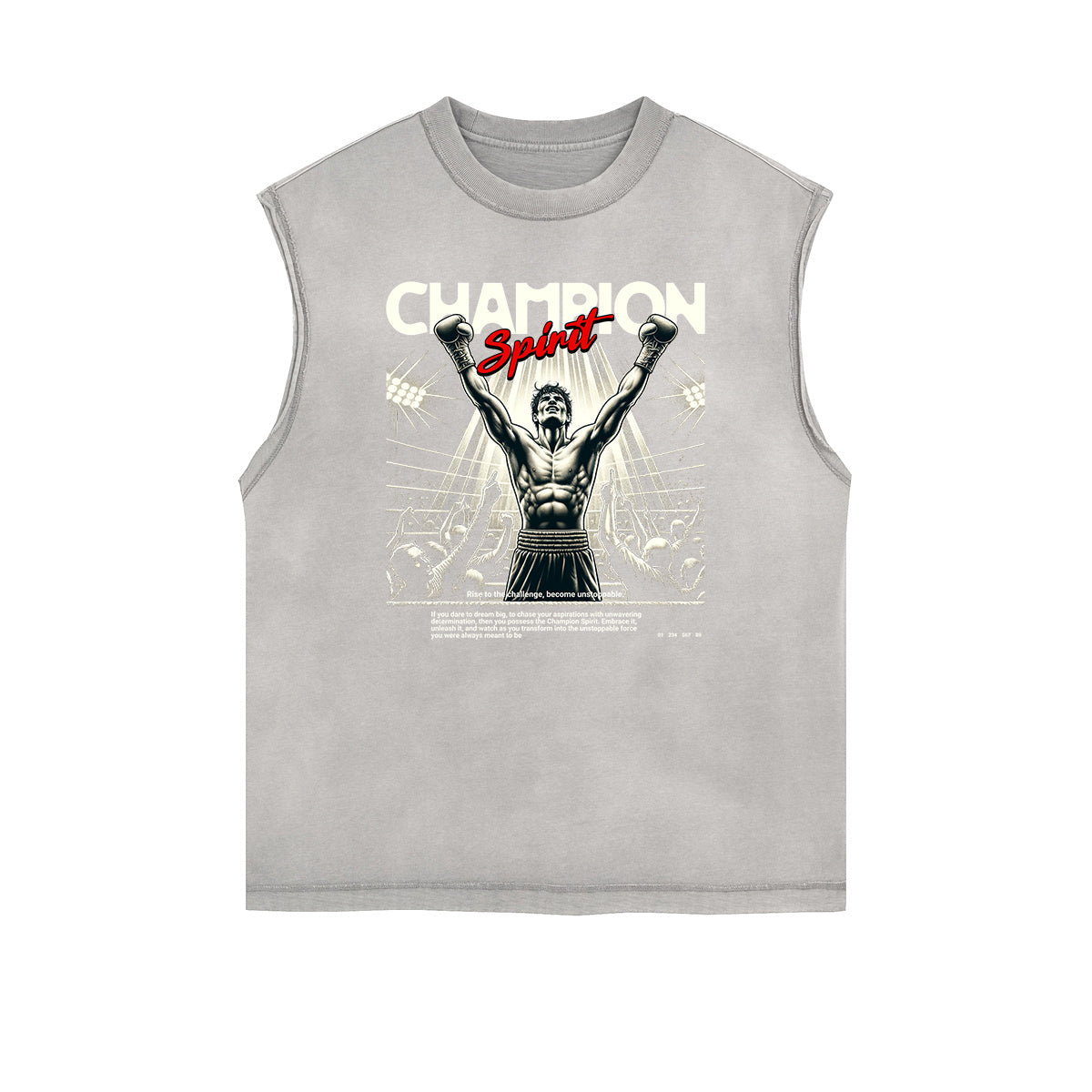 Frayed Edge Sports Graphic Print Tank Top