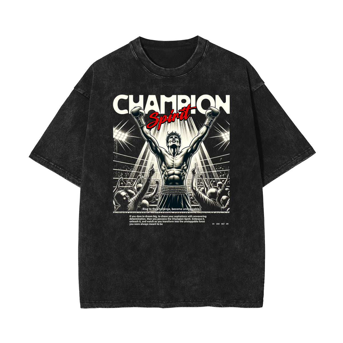 Washed Athletic Graphic Cotton Tee