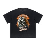 Heavy Fade Basketball Print T-Shirt