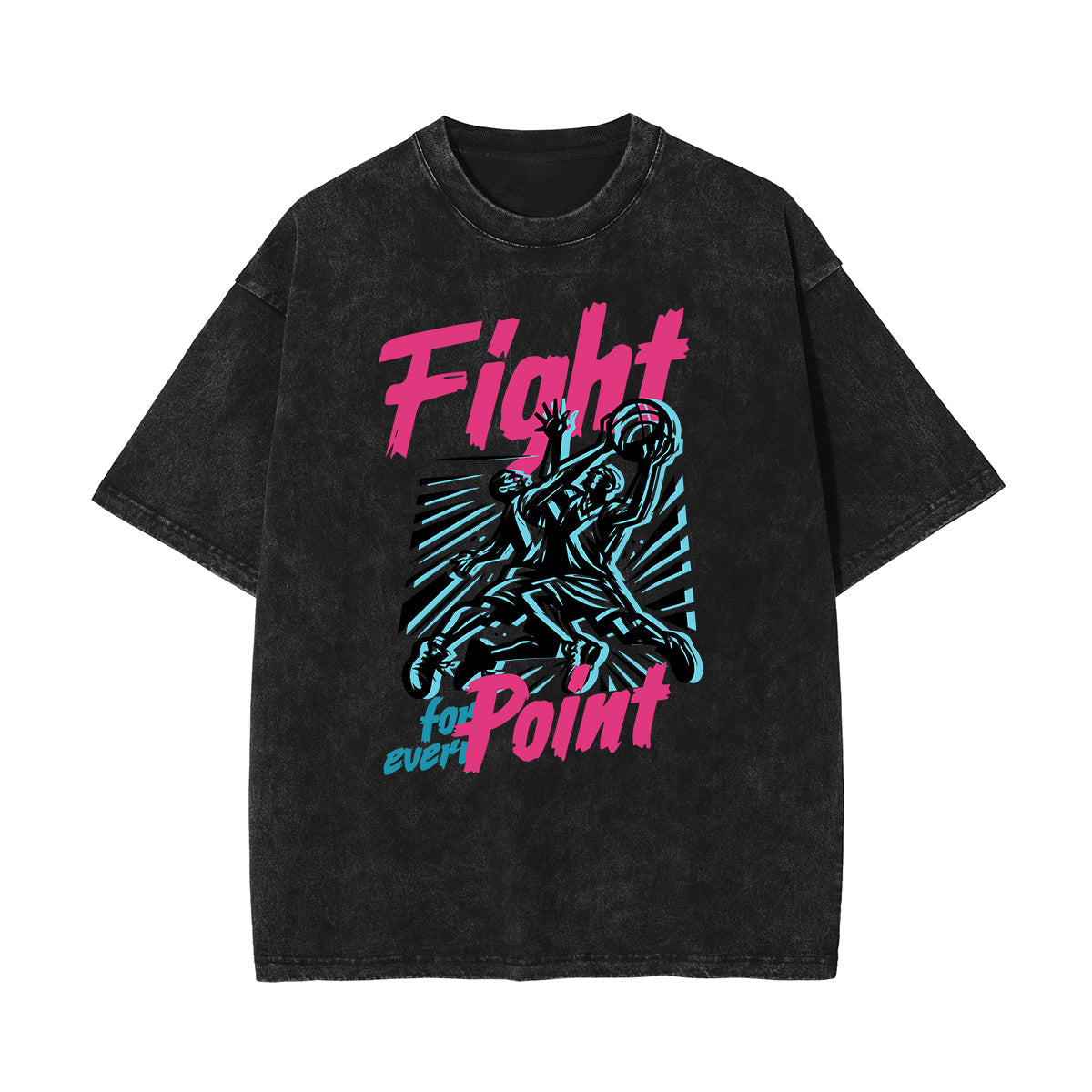 Washed Athletic Graphic Cotton Tee