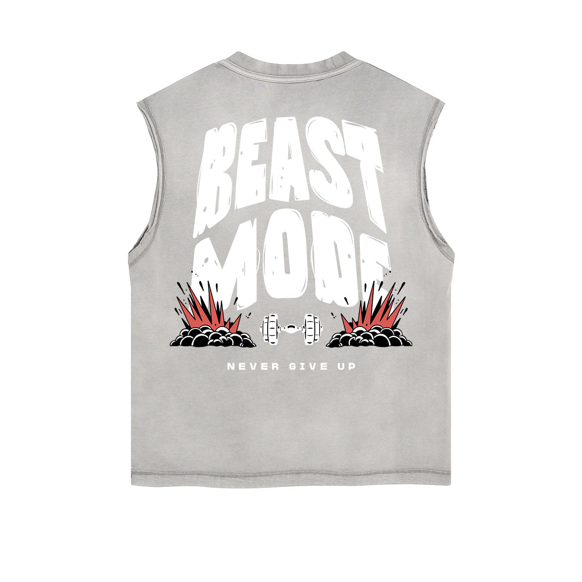 Frayed Edge Sports Graphic Print Tank Top