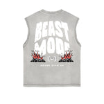 Frayed Edge Sports Graphic Print Tank Top