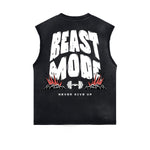 Distressed Sports Graphic Sleeveless Shirt