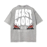 Stone-Washed Sports Graphic Print T-Shirt