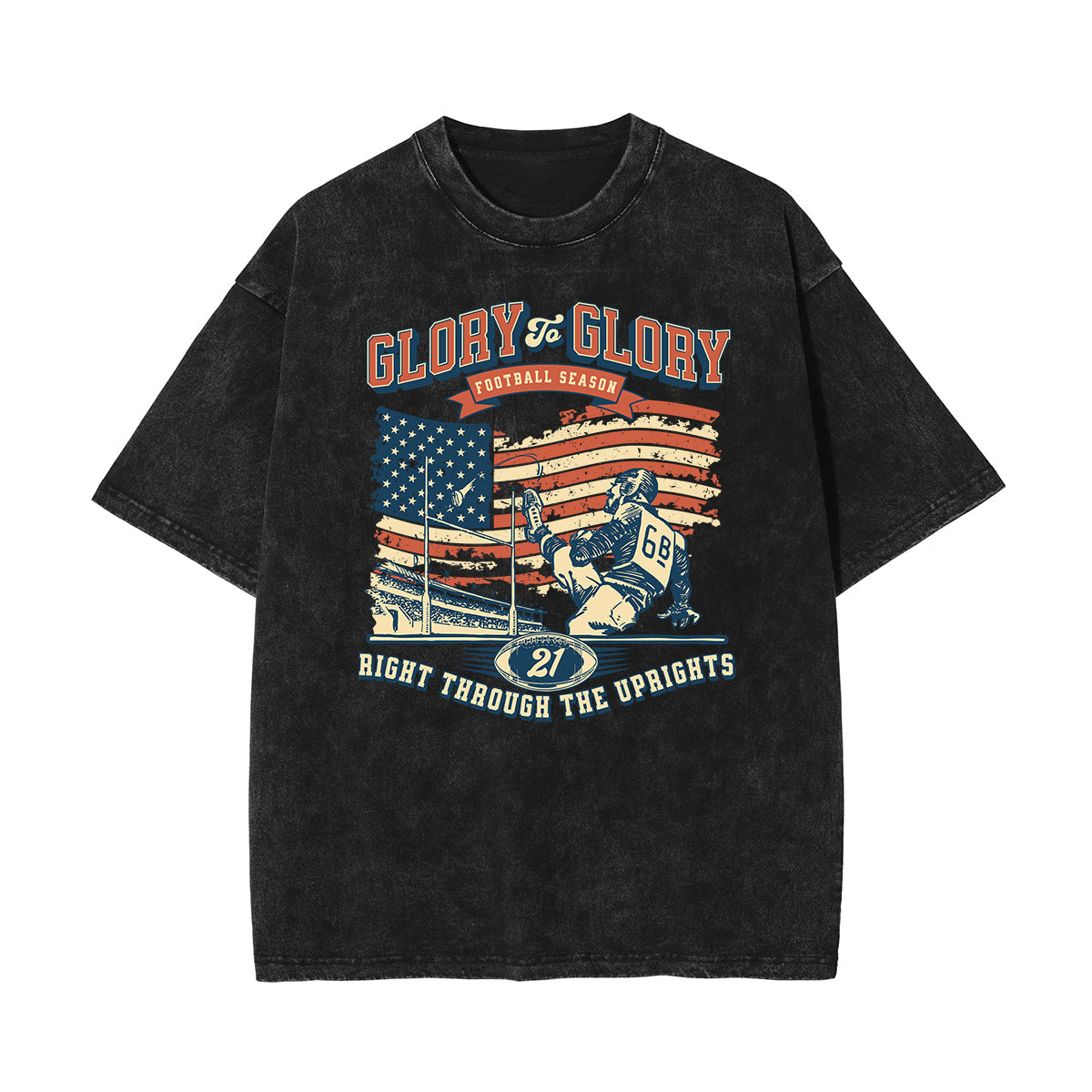 Washed Athletic Graphic Cotton Tee