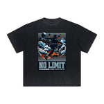 Heavy Fade Basketball Print T-Shirt