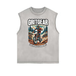 Frayed Edge Sports Graphic Print Tank Top