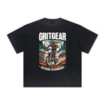 Heavy Fade Basketball Print T-Shirt