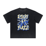 Heavy Fade Basketball Print T-Shirt