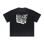 Heavy Fade Bold Typography T-Shirt