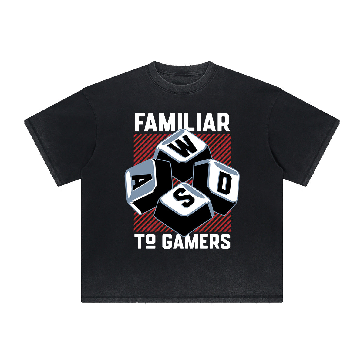 Heavy Fade Bold Typography T-Shirt