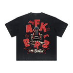 Heavy Fade Bold Typography T-Shirt