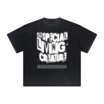 Heavy Fade Bold Typography T-Shirt