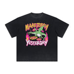 Heavy Fade Bold Typography T-Shirt