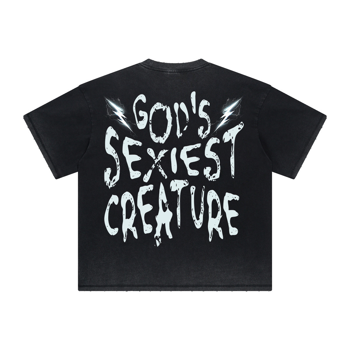 Heavy Fade Bold Typography T-Shirt