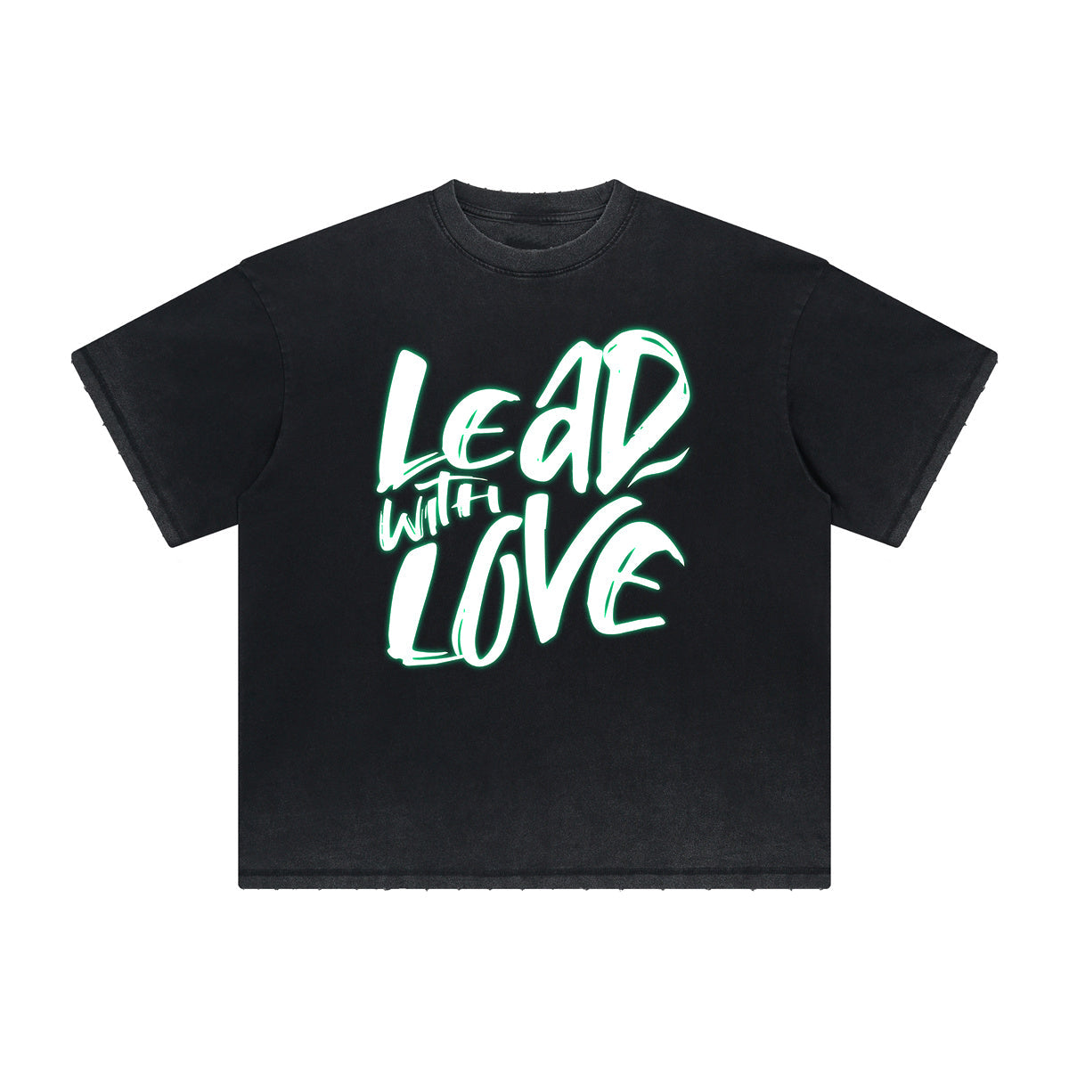 Heavy Fade Bold Typography T-Shirt