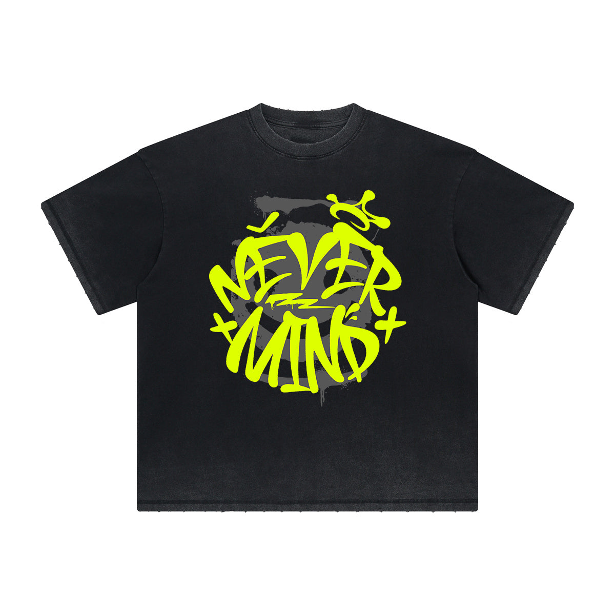 Heavy Fade Bold Typography T-Shirt