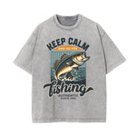 Washed Cotton Graphic Typography T-Shirt