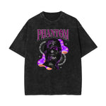 Stone Wash Mystery Mask Graphic T-Shirt