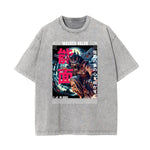 Washed Mystery Mask Graphic Cotton Tee