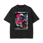 Stone Wash Mystery Mask Graphic T-Shirt