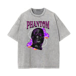 Washed Mystery Mask Graphic Cotton Tee
