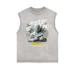 Frayed Edge Mystery Mask Graphic Tank Top