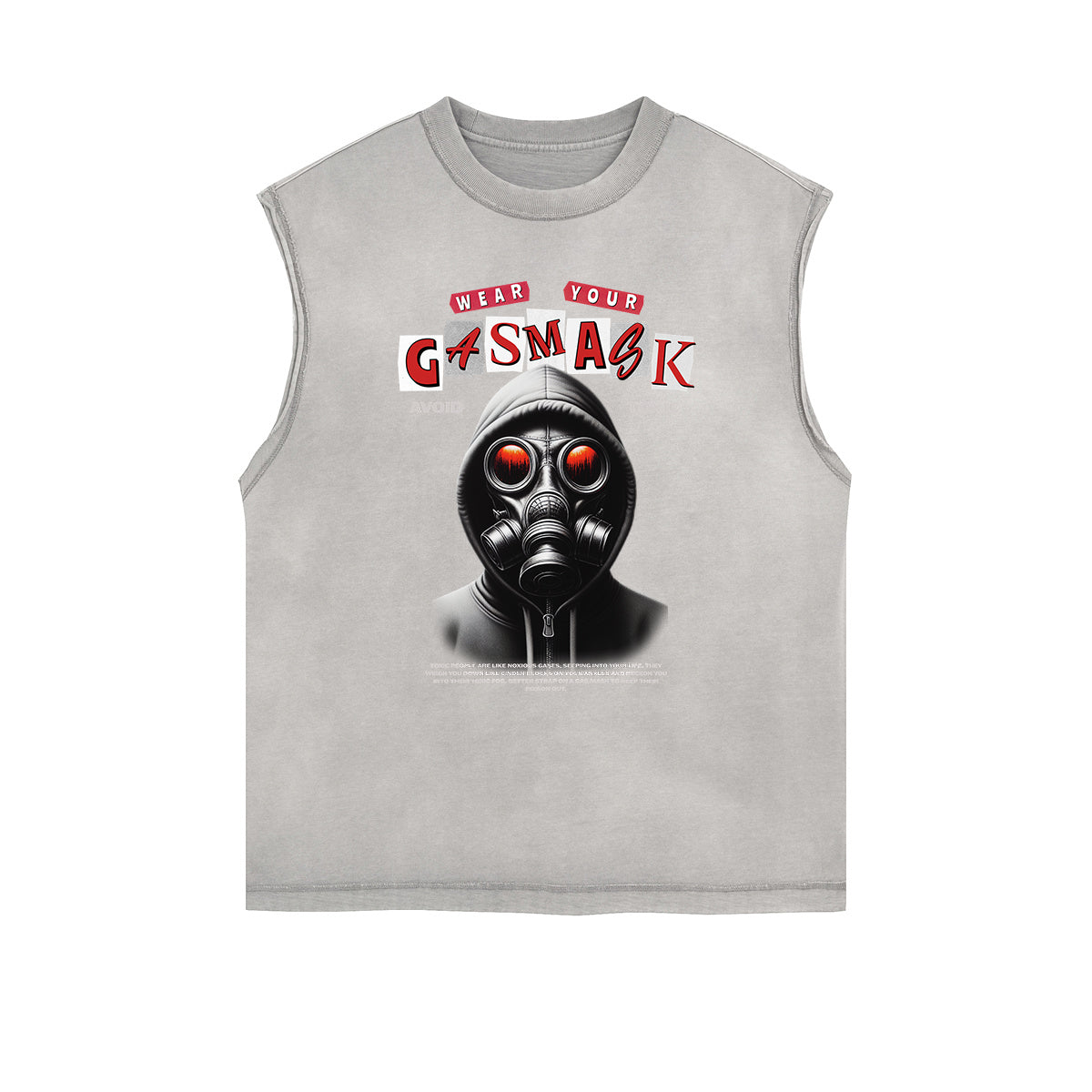 Frayed Edge Mystery Mask Graphic Tank Top